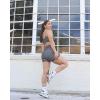 imageAoxjox Trinity Workout Biker Shorts for Women Tummy Control High Waisted Exercise Athletic Gym Running Yoga Short 6quotBlackness Dot Print