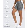 imageAoxjox Trinity Workout Biker Shorts for Women Tummy Control High Waisted Exercise Athletic Gym Running Yoga Short 6quotBlueberry Dot Print