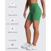 imageAoxjox Trinity Workout Biker Shorts for Women Tummy Control High Waisted Exercise Athletic Gym Running Yoga Short 6quotBottle Green