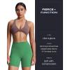 imageAoxjox Trinity Workout Biker Shorts for Women Tummy Control High Waisted Exercise Athletic Gym Running Yoga Short 6quotBottle Green