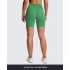 imageAoxjox Trinity Workout Biker Shorts for Women Tummy Control High Waisted Exercise Athletic Gym Running Yoga Short 6quotBottle Green