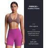 imageAoxjox Trinity Workout Biker Shorts for Women Tummy Control High Waisted Exercise Athletic Gym Running Yoga Short 6quotCattleya Purple