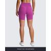 imageAoxjox Trinity Workout Biker Shorts for Women Tummy Control High Waisted Exercise Athletic Gym Running Yoga Short 6quotCattleya Purple