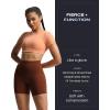 imageAoxjox Trinity Workout Biker Shorts for Women Tummy Control High Waisted Exercise Athletic Gym Running Yoga Short 6quotCherry Mahogany Leopard Print