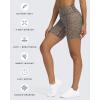 imageAoxjox Trinity Workout Biker Shorts for Women Tummy Control High Waisted Exercise Athletic Gym Running Yoga Short 6quotCoffee Dot Print