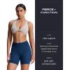 imageAoxjox Trinity Workout Biker Shorts for Women Tummy Control High Waisted Exercise Athletic Gym Running Yoga Short 6quotDark Blue Marl