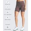 imageAoxjox Trinity Workout Biker Shorts for Women Tummy Control High Waisted Exercise Athletic Gym Running Yoga Short 6quotDark Red Dot Print