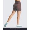 imageAoxjox Trinity Workout Biker Shorts for Women Tummy Control High Waisted Exercise Athletic Gym Running Yoga Short 6quotDark Red Dot Print