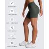 imageAoxjox Trinity Workout Biker Shorts for Women Tummy Control High Waisted Exercise Athletic Gym Running Yoga Short 6quotDeep Depths Marl