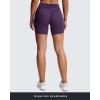 imageAoxjox Trinity Workout Biker Shorts for Women Tummy Control High Waisted Exercise Athletic Gym Running Yoga Short 6quotDeep Purple Marl