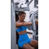 imageAoxjox Trinity Workout Biker Shorts for Women Tummy Control High Waisted Exercise Athletic Gym Running Yoga Short 6quotDirectoire Blue