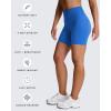 imageAoxjox Trinity Workout Biker Shorts for Women Tummy Control High Waisted Exercise Athletic Gym Running Yoga Short 6quotDirectoire Blue