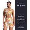 imageAoxjox Trinity Workout Biker Shorts for Women Tummy Control High Waisted Exercise Athletic Gym Running Yoga Short 6quotFlower Print