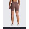 imageAoxjox Trinity Workout Biker Shorts for Women Tummy Control High Waisted Exercise Athletic Gym Running Yoga Short 6quotFudge Coffee