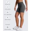 imageAoxjox Trinity Workout Biker Shorts for Women Tummy Control High Waisted Exercise Athletic Gym Running Yoga Short 6quotIron Grey