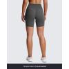 imageAoxjox Trinity Workout Biker Shorts for Women Tummy Control High Waisted Exercise Athletic Gym Running Yoga Short 6quotIron Grey