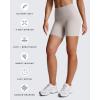 imageAoxjox Trinity Workout Biker Shorts for Women Tummy Control High Waisted Exercise Athletic Gym Running Yoga Short 6quotMink