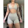 imageAoxjox Trinity Workout Biker Shorts for Women Tummy Control High Waisted Exercise Athletic Gym Running Yoga Short 6quotMink