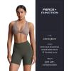 imageAoxjox Trinity Workout Biker Shorts for Women Tummy Control High Waisted Exercise Athletic Gym Running Yoga Short 6quotOlive Green Leopard Print