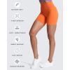 imageAoxjox Trinity Workout Biker Shorts for Women Tummy Control High Waisted Exercise Athletic Gym Running Yoga Short 6quotOrange