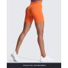 imageAoxjox Trinity Workout Biker Shorts for Women Tummy Control High Waisted Exercise Athletic Gym Running Yoga Short 6quotOrange