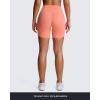 imageAoxjox Trinity Workout Biker Shorts for Women Tummy Control High Waisted Exercise Athletic Gym Running Yoga Short 6quotPapayasee Through