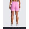 imageAoxjox Trinity Workout Biker Shorts for Women Tummy Control High Waisted Exercise Athletic Gym Running Yoga Short 6quotPrism Pink