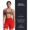 imageAoxjox Trinity Workout Biker Shorts for Women Tummy Control High Waisted Exercise Athletic Gym Running Yoga Short 6quotRacing Red