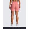 imageAoxjox Trinity Workout Biker Shorts for Women Tummy Control High Waisted Exercise Athletic Gym Running Yoga Short 6quotSalmon Rosesee Through