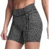 imageAoxjox Trinity Workout Biker Shorts for Women Tummy Control High Waisted Exercise Athletic Gym Running Yoga Short 6quotScrunch 20 Black Dot Print