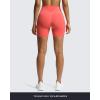 imageAoxjox Trinity Workout Biker Shorts for Women Tummy Control High Waisted Exercise Athletic Gym Running Yoga Short 6quotSpiced Coral