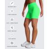 imageAoxjox Trinity Workout Biker Shorts for Women Tummy Control High Waisted Exercise Athletic Gym Running Yoga Short 6quotSpring Bouquet Green