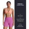 imageAoxjox Trinity Workout Biker Shorts for Women Tummy Control High Waisted Exercise Athletic Gym Running Yoga Short 6quotSpring Crocus