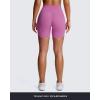 imageAoxjox Trinity Workout Biker Shorts for Women Tummy Control High Waisted Exercise Athletic Gym Running Yoga Short 6quotSpring Crocus