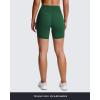 imageAoxjox Trinity Workout Biker Shorts for Women Tummy Control High Waisted Exercise Athletic Gym Running Yoga Short 6quotStorm Green