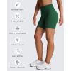imageAoxjox Trinity Workout Biker Shorts for Women Tummy Control High Waisted Exercise Athletic Gym Running Yoga Short 6quotStorm Green