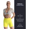 imageAoxjox Trinity Workout Biker Shorts for Women Tummy Control High Waisted Exercise Athletic Gym Running Yoga Short 6quotVibrant Yellowsee Through