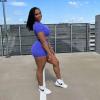 imageAoxjox Trinity Workout Biker Shorts for Women Tummy Control High Waisted Exercise Athletic Gym Running Yoga Short 6quotViolet