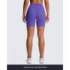 imageAoxjox Trinity Workout Biker Shorts for Women Tummy Control High Waisted Exercise Athletic Gym Running Yoga Short 6quotViolet