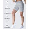 imageAoxjox Trinity Workout Biker Shorts for Women Tummy Control High Waisted Exercise Athletic Gym Running Yoga Short 6quotWhite Dot Print
