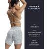 imageAoxjox Trinity Workout Biker Shorts for Women Tummy Control High Waisted Exercise Athletic Gym Running Yoga Short 6quotWhite Dot Print