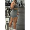 imageAoxjox Trinity Workout Biker Shorts for Women Tummy Control High Waisted Exercise Athletic Gym Running Yoga Short 6quotWinds Grey Marl