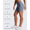 imageAoxjox Trinity Workout Biker Shorts for Women Tummy Control High Waisted Exercise Athletic Gym Running Yoga Short 6quotWinds Grey Marl