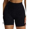 imageAoxjox Seamless Camo Scrunch Workout Biker Shorts for Women Tummy Control High Waisted Athletic Gym Running Yoga Short 5quotBlack