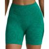 imageAoxjox Seamless Camo Scrunch Workout Biker Shorts for Women Tummy Control High Waisted Athletic Gym Running Yoga Short 5quotEmerald Green