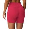 imageAoxjox Trinity Workout Biker Shorts for Women Tummy Control High Waisted Exercise Athletic Gym Running Yoga Short 6quotLove Potion