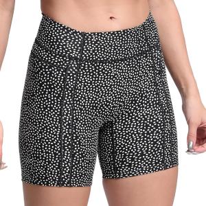 imageAoxjox Trinity Workout Biker Shorts for Women Tummy Control High Waisted Exercise Athletic Gym Running Yoga Short 6quotScrunch 20 Black Dot Print