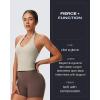 imageAoxjox Womens Sleeveless Neck Tank Tops Workout Gym Yoga Curve Longline Hailey Halter Crop TopMink