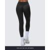 imageAoxjox Workout Seamles Leggings for Women High Waisted Hidden Scrunch Tummy Control Gym Yoga Pants 23quotBlack