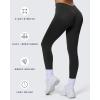 imageAoxjox Workout Seamles Leggings for Women High Waisted Hidden Scrunch Tummy Control Gym Yoga Pants 23quotBlack